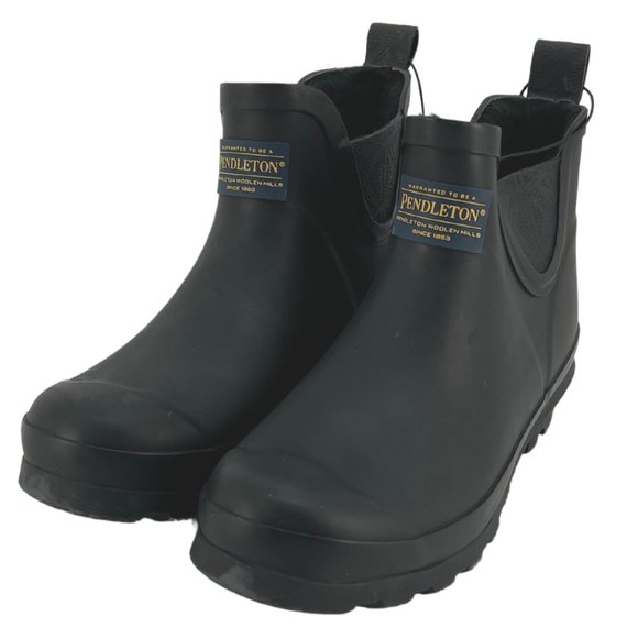 Pendleton Shoes - Pendleton | Women's Lined Rubber Chelsea Boots | Black | Various Sizes